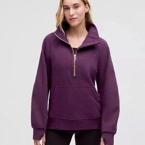 Lululemon Scuba Oversized Funnel-Neck Half Zip - Dramatic Magenta/Gold M/L NWT